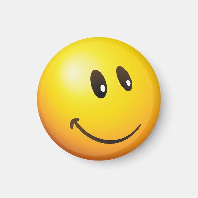 Imán Pequeño y lindo mirándote a la emoji (Frente)