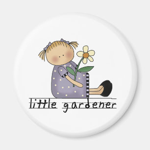 Imán Pequeños camisetas y regalos del jardinero