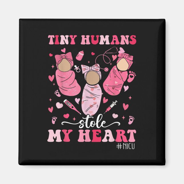 Imán Pequeños humanos me robaron el corazón Nicu Enferm (Frente)