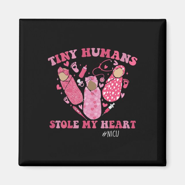 Imán Pequeños Humanos Robaron Mi Corazón Regalo De Enfe (Frente)