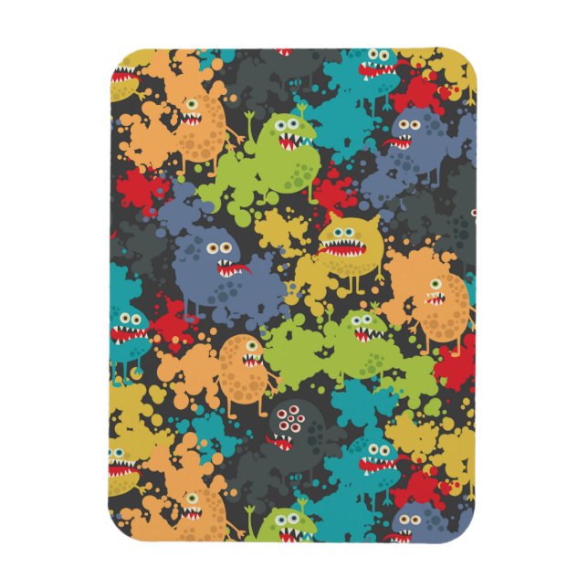 Imán Pequeños monstruos graciosos (Vertical)