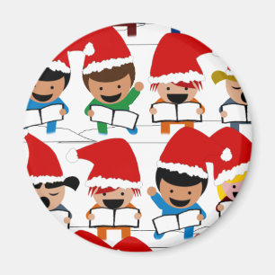 Imán Pequeños Navidades caroleros