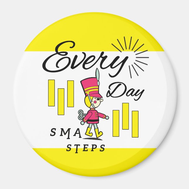 Imán Pequeños pasos todos los días (a) (Frente)