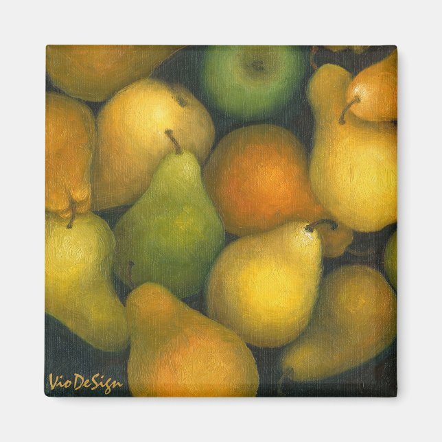 Imán peras doradas (Frente)