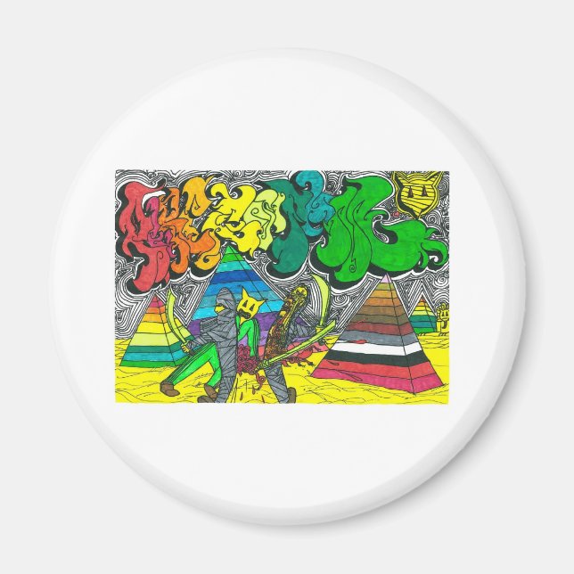 Imán Percentum Chopping Zombies Magnet (Frente)