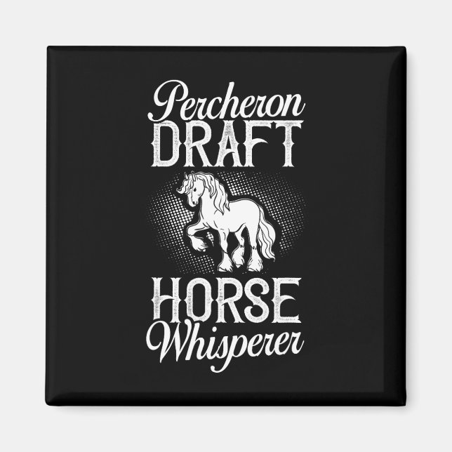 Imán Percheron Borrador Caballo de Caballo (Frente)