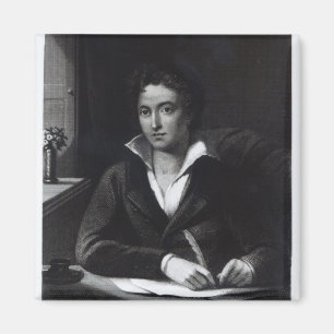 Imán Percy Bysshe Shelley, grabado por Guillermo Holl