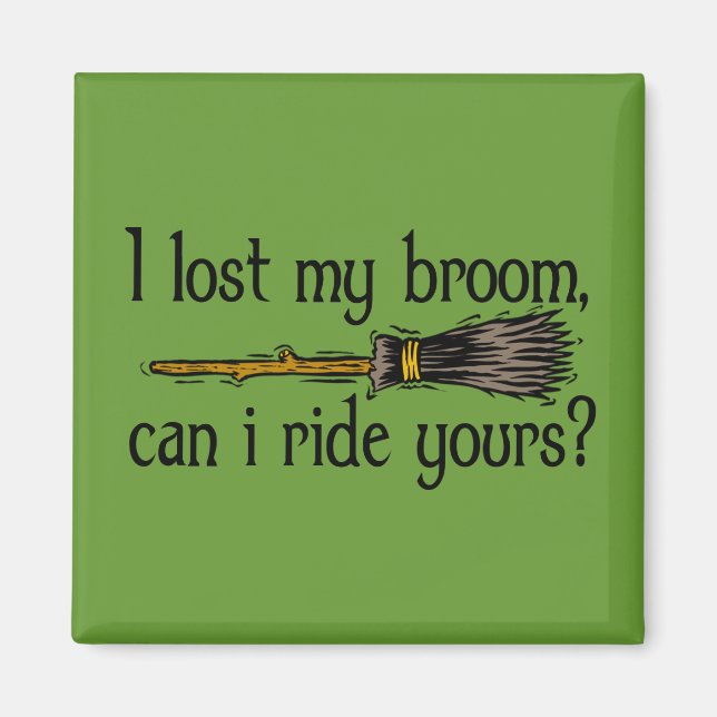 Imán "Perdí mi escoba..." (Frente)