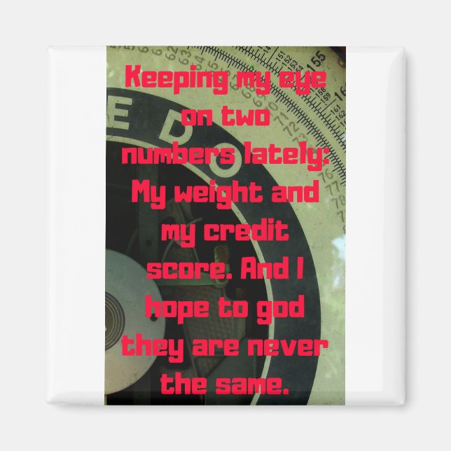 Imán Pérdida de peso divertida (Frente)