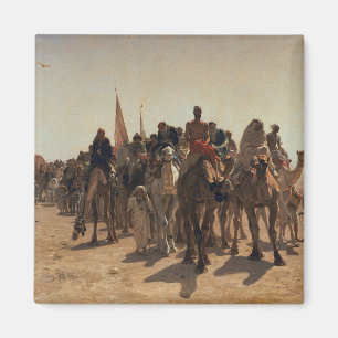 Imán Peregrinos yendo a La Meca, 1861