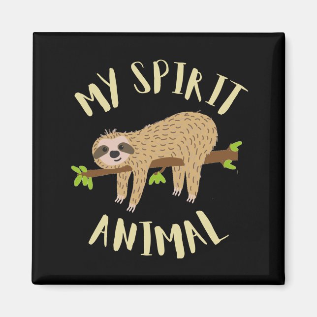 Imán perezoso mi animal espiritual (Frente)