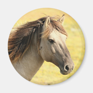 Imán Perfil de caballo beige