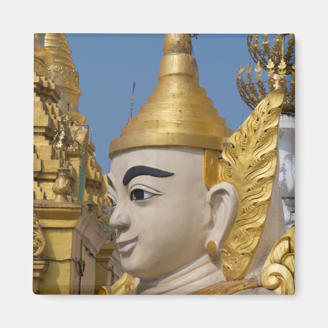 Imán Perfil de estatua de Buda (Frente)