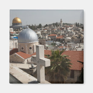 Imán Perfil de la antigua Jerusalén