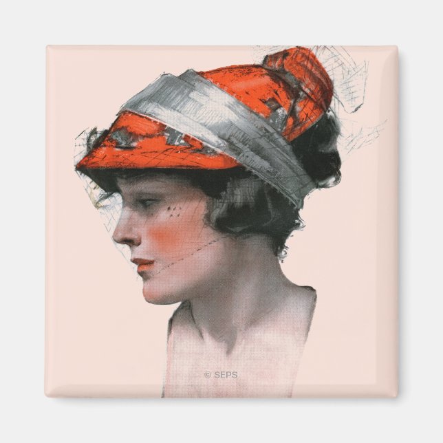 Imán Perfil de la mujer (Frente)