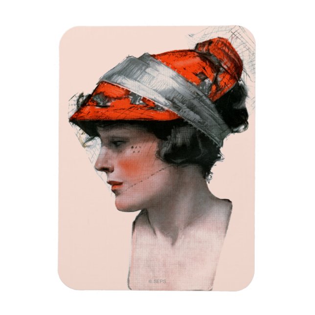 Imán Perfil de la mujer (Vertical)