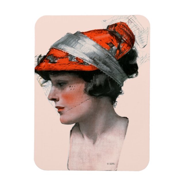 Imán Perfil de la mujer (Vertical)