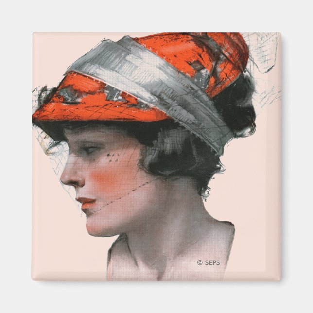 Imán Perfil de la mujer (Frente)