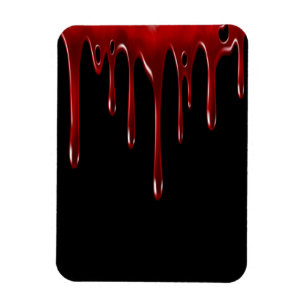 Imán Perforaciones de sangre caídas en negro