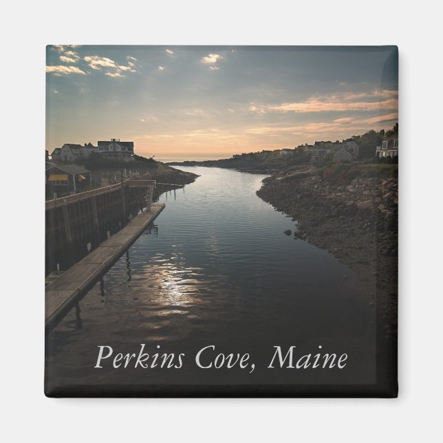 Imán Perkins Cove, York, Maine Magnet (Frente)