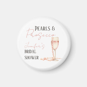 Imán Perlas y Brunch de Prosecco Rosa para Despedida de