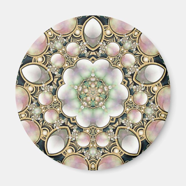 Imán Perlas y Kaleidoscopio de Oro (Frente)