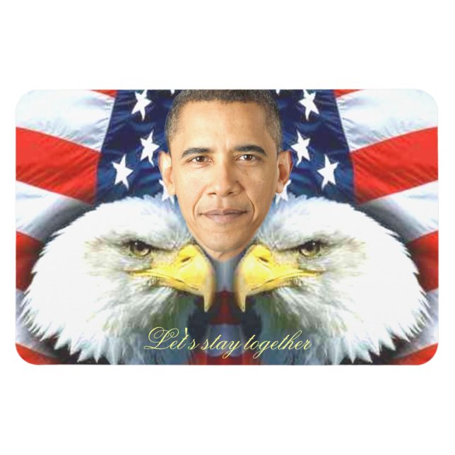 Imán Permanezcamos juntos, reelige a Obama_ (Horizontal)