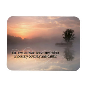 Imán "Permitir que el estrés se vaya" Motivación Afirma