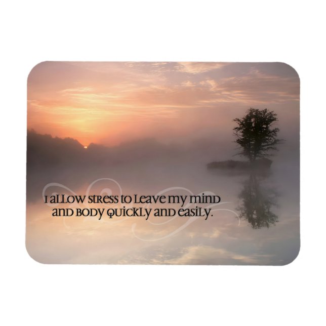 Imán "Permitir que el estrés se vaya" Motivación Afirma