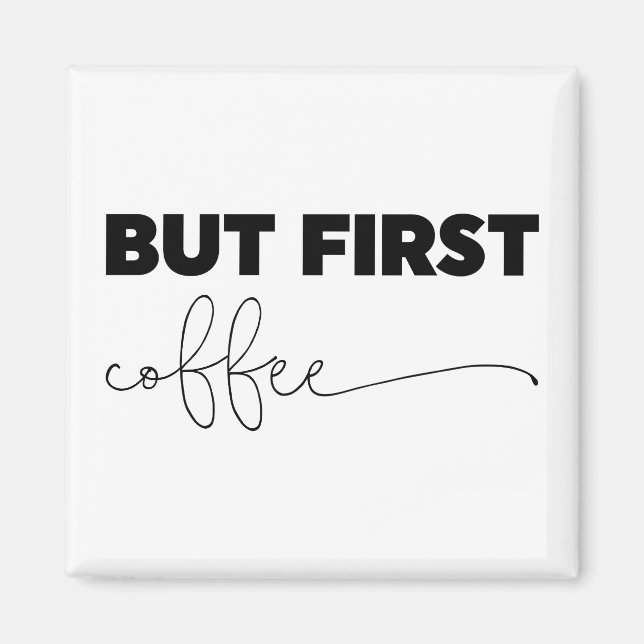 Imán Pero la primera tipografía del café (Frente)