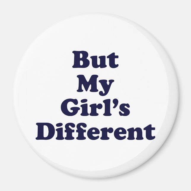 Imán Pero Mi Chica Diferente (Frente)
