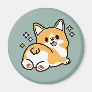 Imán Pero primero, Nap - Personalizado de Corgi Butt
