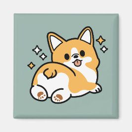 Imán Pero primero, Nap - Personalizado de Corgi Butt