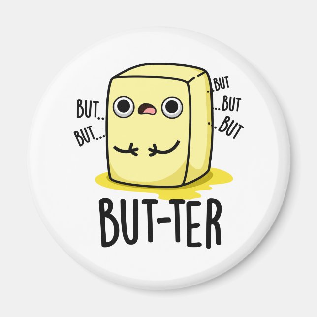 Imán Pero-ter Funny Butter Pun (Frente)