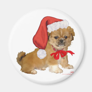Imán Perrito de Pekín Navidad