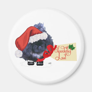 Imán Perrito de Pekín Navidad