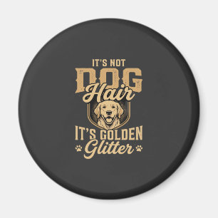 Imán Perrito Golden Retriever Divertido Pelo Brillo