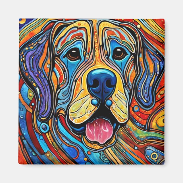 Imán Perro Alegre (Frente)