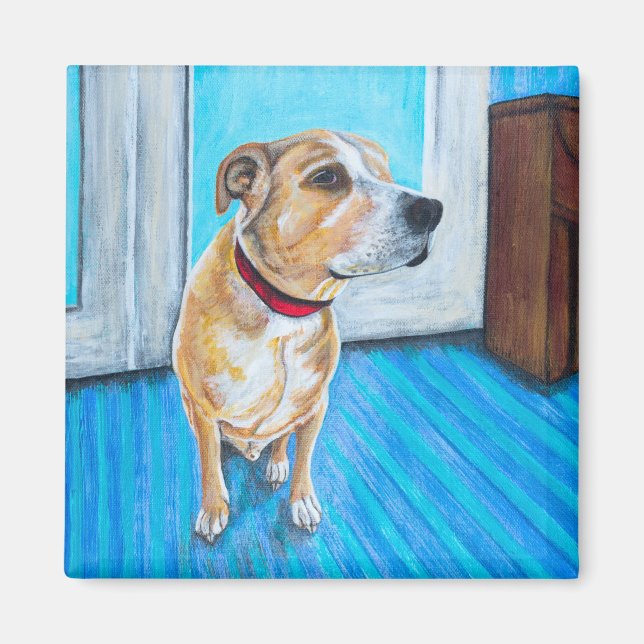 Imán Perro amarillo (Frente)