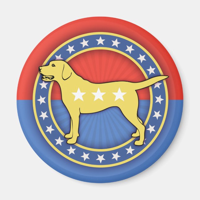 Imán Perro amarillo (Frente)