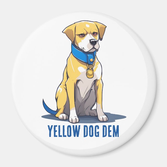 Imán Perro amarillo Democrat Politics Estados Unidos Pr (Frente)