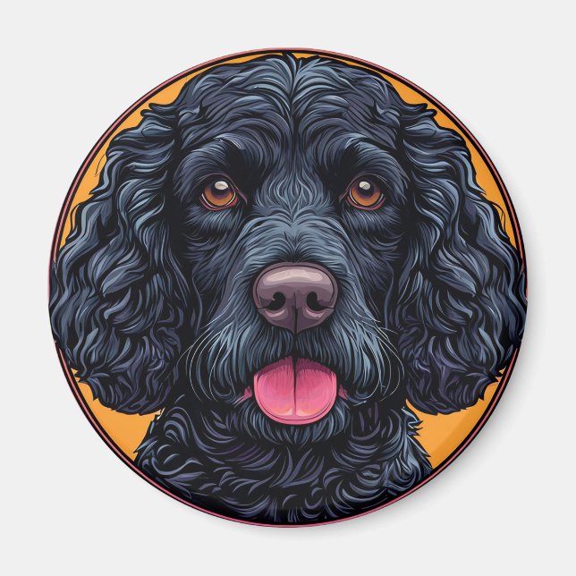 Imán perro American Water Spaniel (Frente)