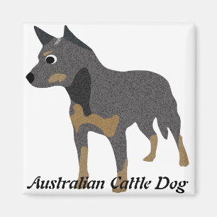 Imán Perro australiano del ganado del dibujo animado
