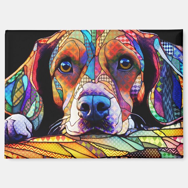 Imán Perro Beagle Multicolor 178 (Anverso)