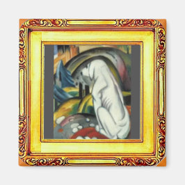 Imán Perro blanco por Franz Marc