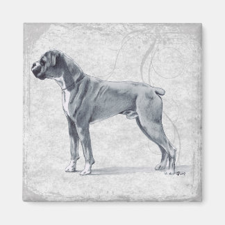 Imán Perro Boxer de pie