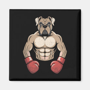 Imán Perro Boxer Guantes de Boxeo Perros Mascotas Boxea