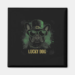 Imán Perro Bulldog francés - San Patricio