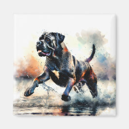 Imán Perro Cane Corso acuarela