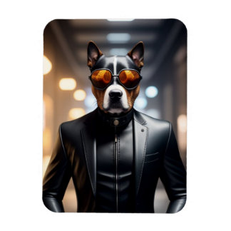 Imán Perro con gafas de sol